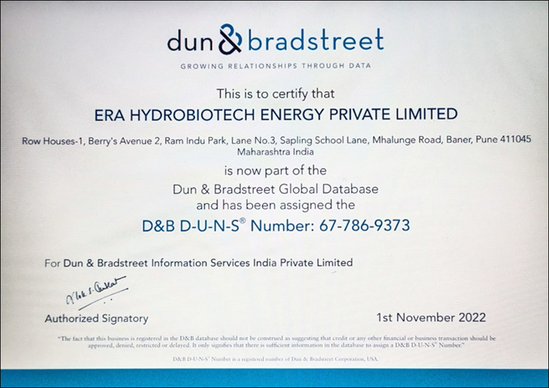 DUNS Certificate